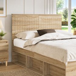 Reliable Modern Headboard: 135 cm Brown Engineered Wood