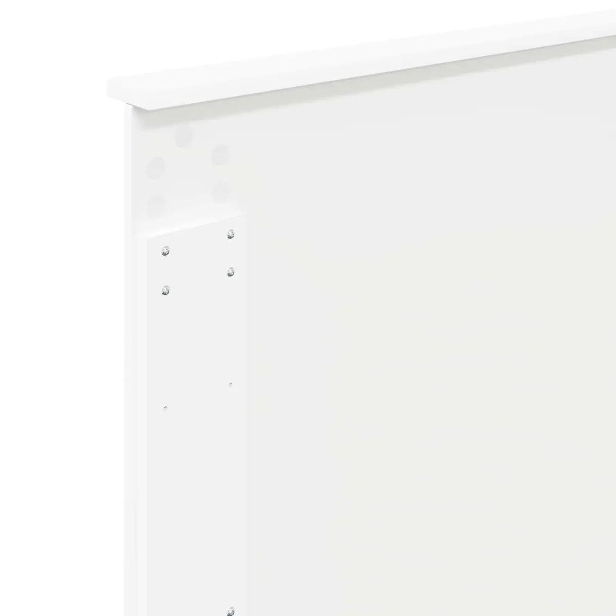 Headboard Minimalist Support 90cm White Engineered Wood Contemporary