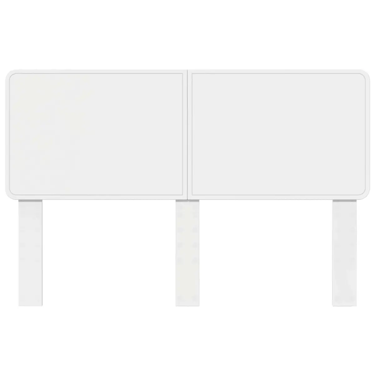Engineered Wood Headboard Modern Bedroom Furniture Rectangle White
