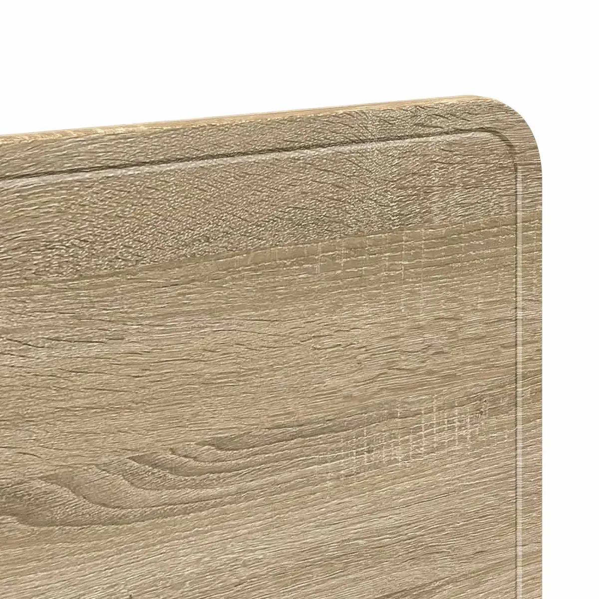 Headboard Brown Engineered Wood Rectangle Modern Bedroom Furniture