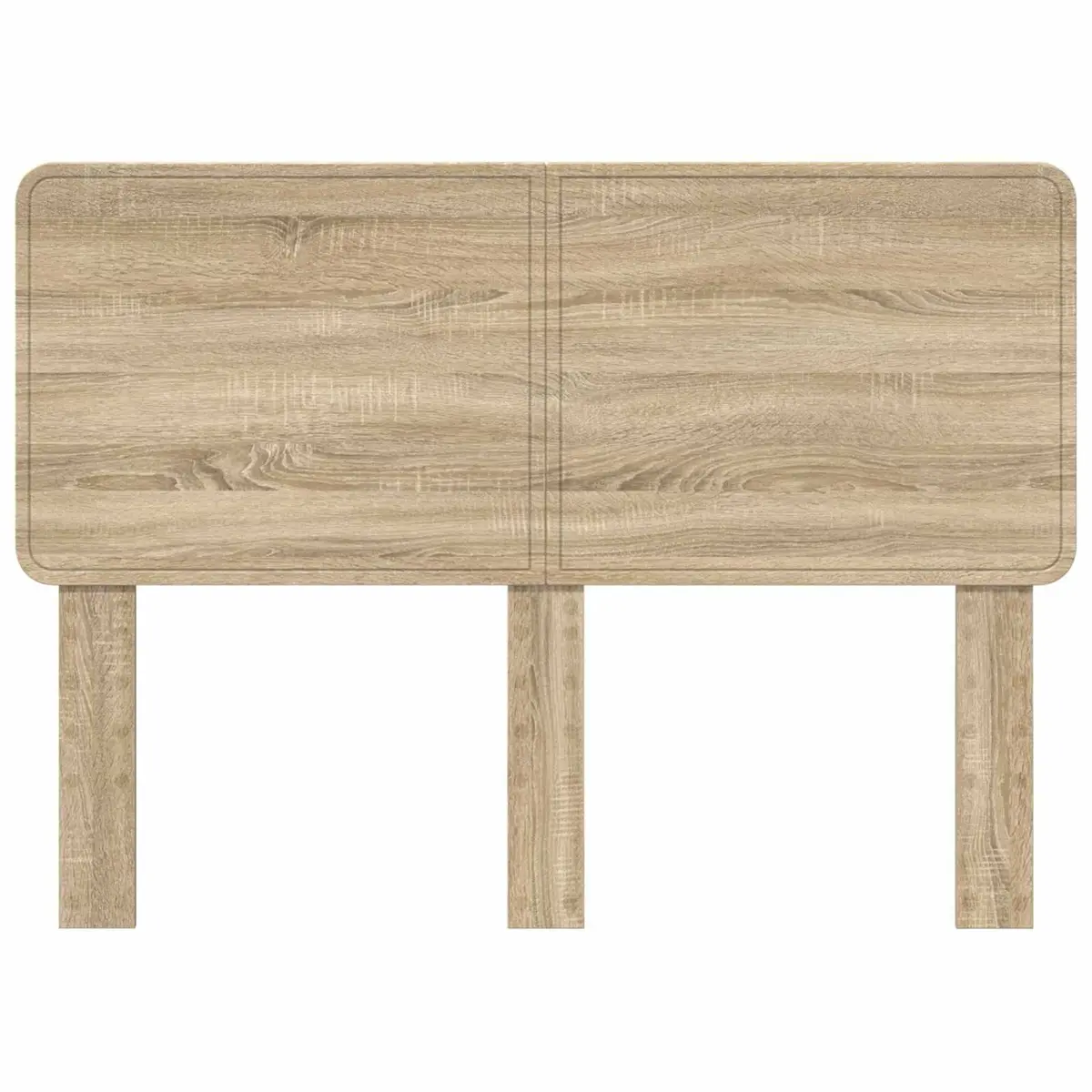 Headboard Engineered Wood Brown Modern Bedroom Furniture Decor Rectangle
