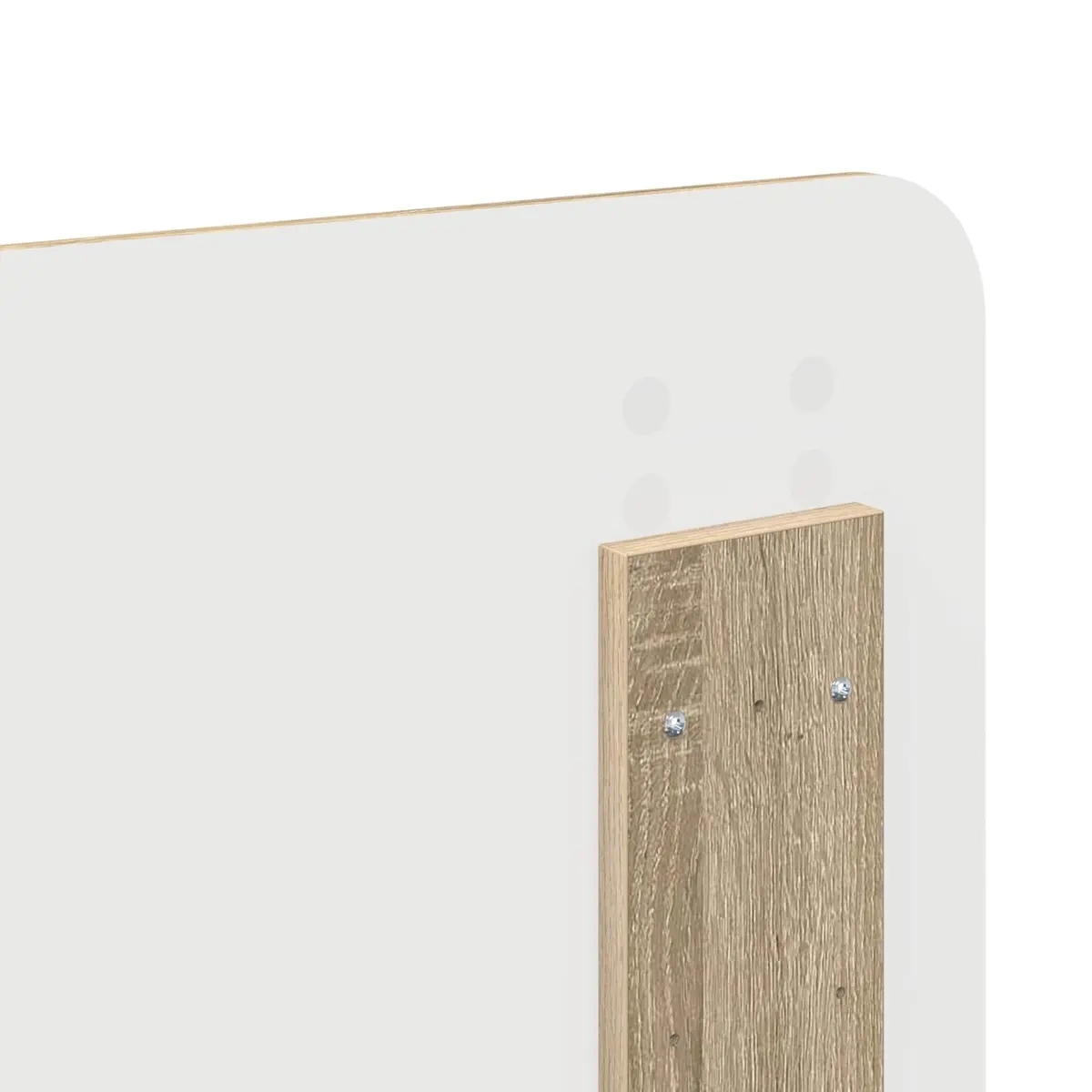 Headboard Engineered Wood Brown Modern Bedroom Furniture Decor Rectangle