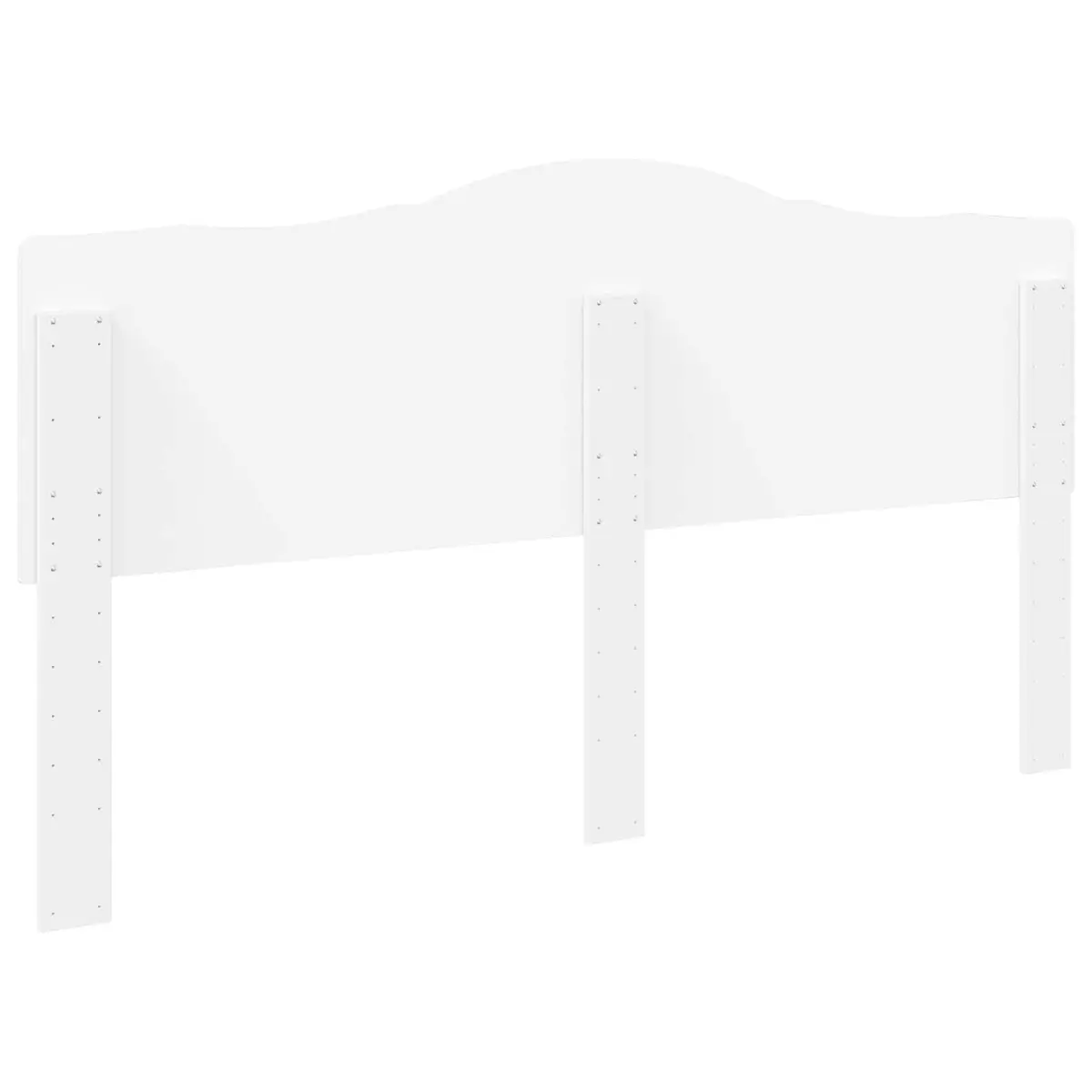 Headboard White Minimalist Engineered Wood Modern Bedroom Furniture Wall Mounted