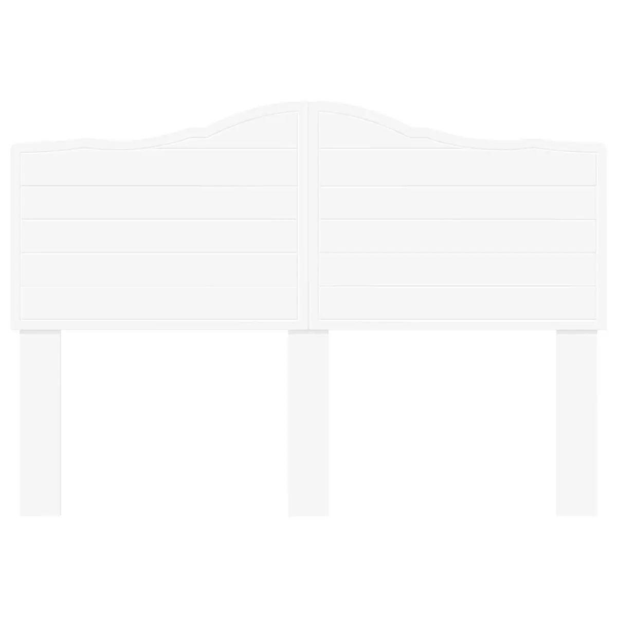 Engineered Wood Headboard Minimalist Modern Bedroom Furniture Wall Mounted White