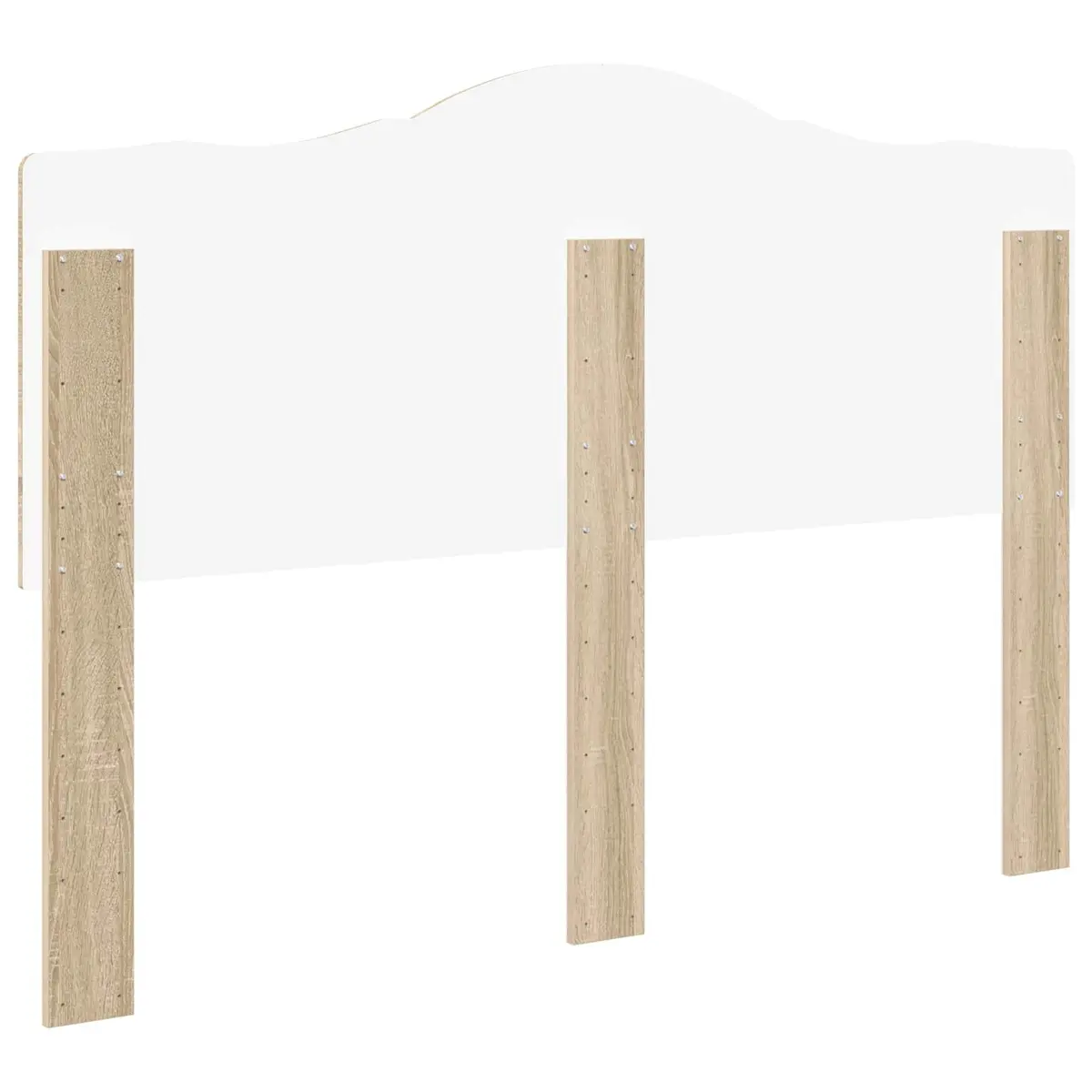 Headboard Engineered Wood Brown Modern Bedroom Furniture Minimalist Design Wall