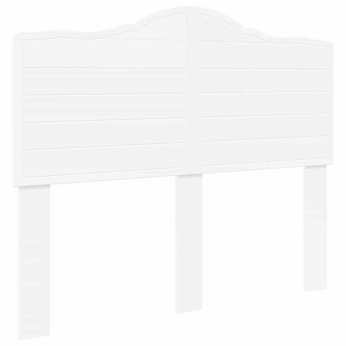 Headboard Minimalist Bedroom Furniture Engineered Wood Wall Mount White