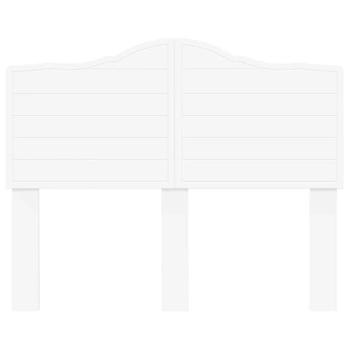 Headboard Minimalist Bedroom Furniture Engineered Wood Wall Mount White