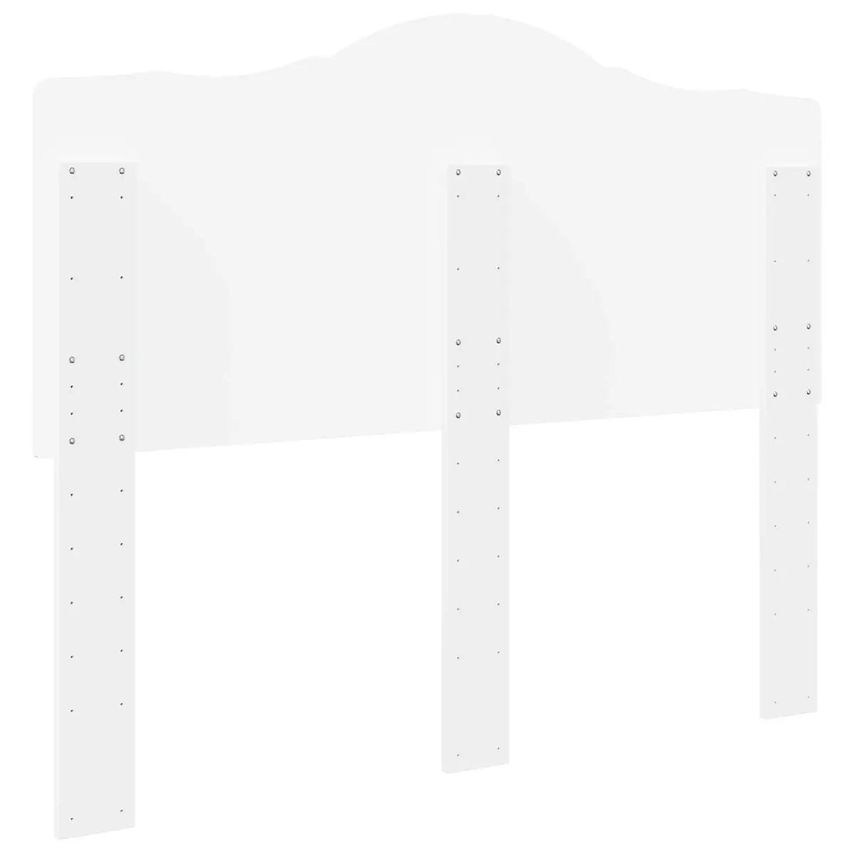 Headboard Minimalist Bedroom Furniture Engineered Wood Wall Mount White