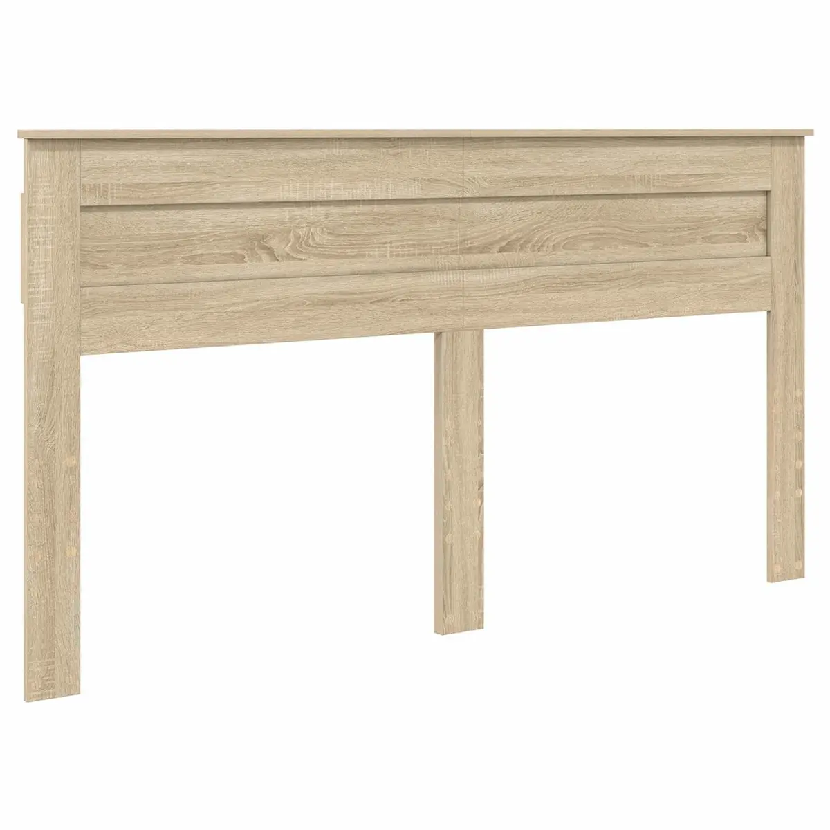 Brown Engineered Wood Headboard Modern Bedroom Furniture Contemporary Style
