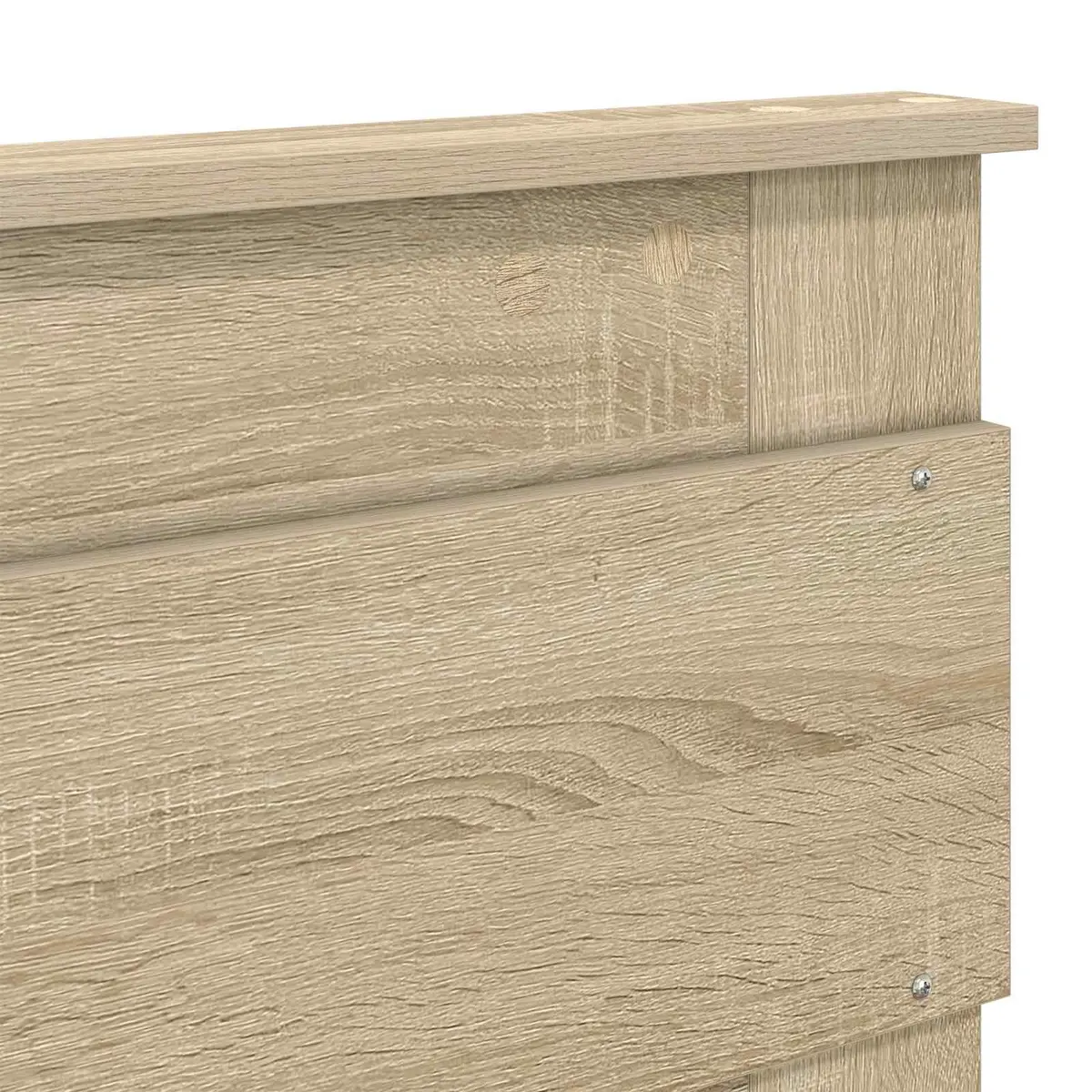 Brown Engineered Wood Headboard