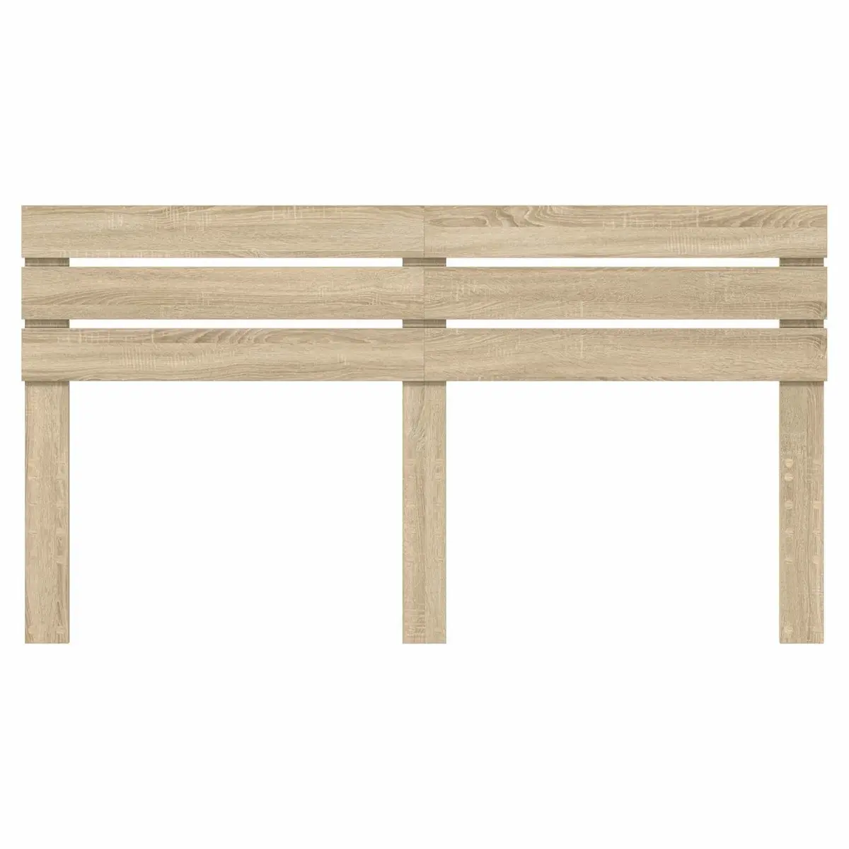 Headboard Brown Engineered Wood Rectangular Bedroom Furniture