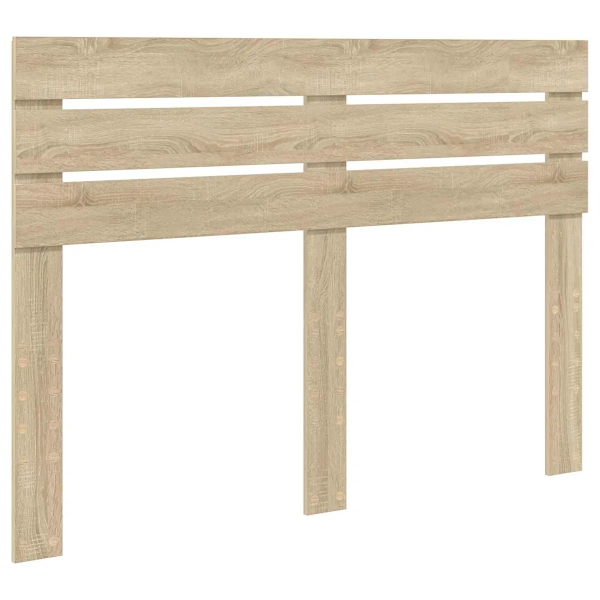 Modern Headboard Engineered Wood Rectangular Bedroom Furniture Brown Indoor
