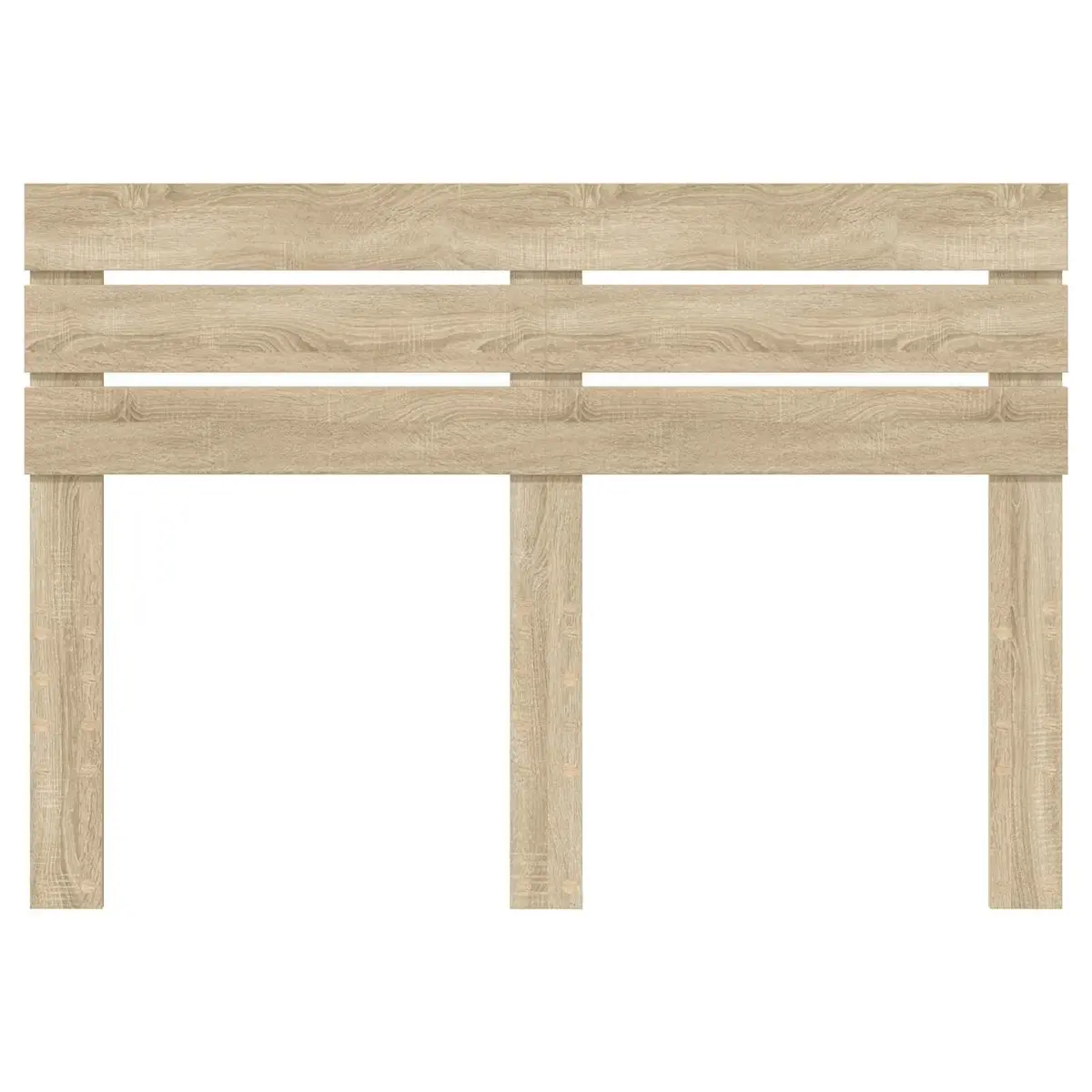 Modern Headboard Engineered Wood Rectangular Bedroom Furniture Brown Indoor