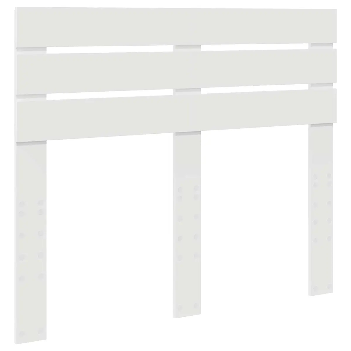 Headboard White Engineered Wood Modern Rectangular Bedroom Furniture Stylish