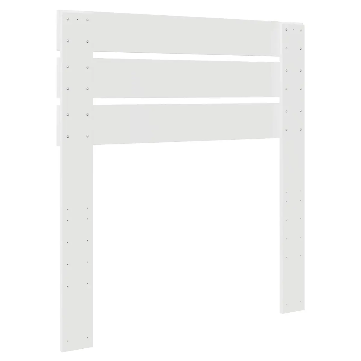 White Engineered Wood Headboard Modern Bedroom Rectangular Design Stylish Décor