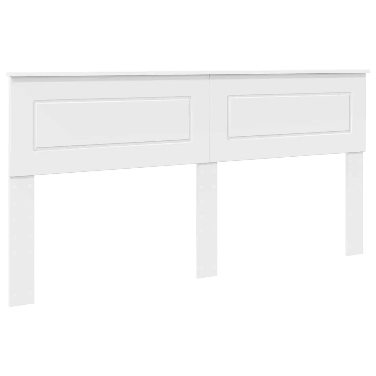 White Engineered Wood Headboard for Bedrooms