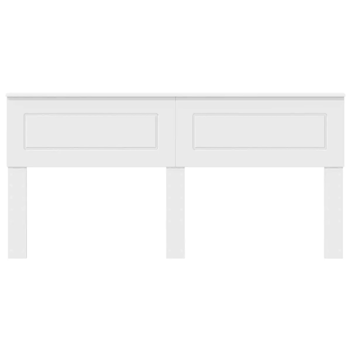 White Engineered Wood Headboard for Bedrooms