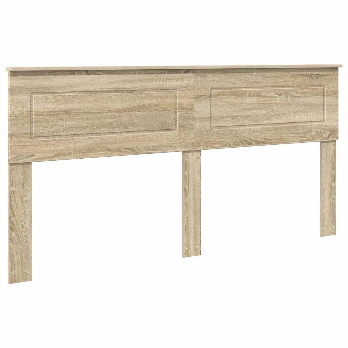 Headboard Engineered Wood Modern Bedroom Furniture Rectangular Brown Sonoma Oak