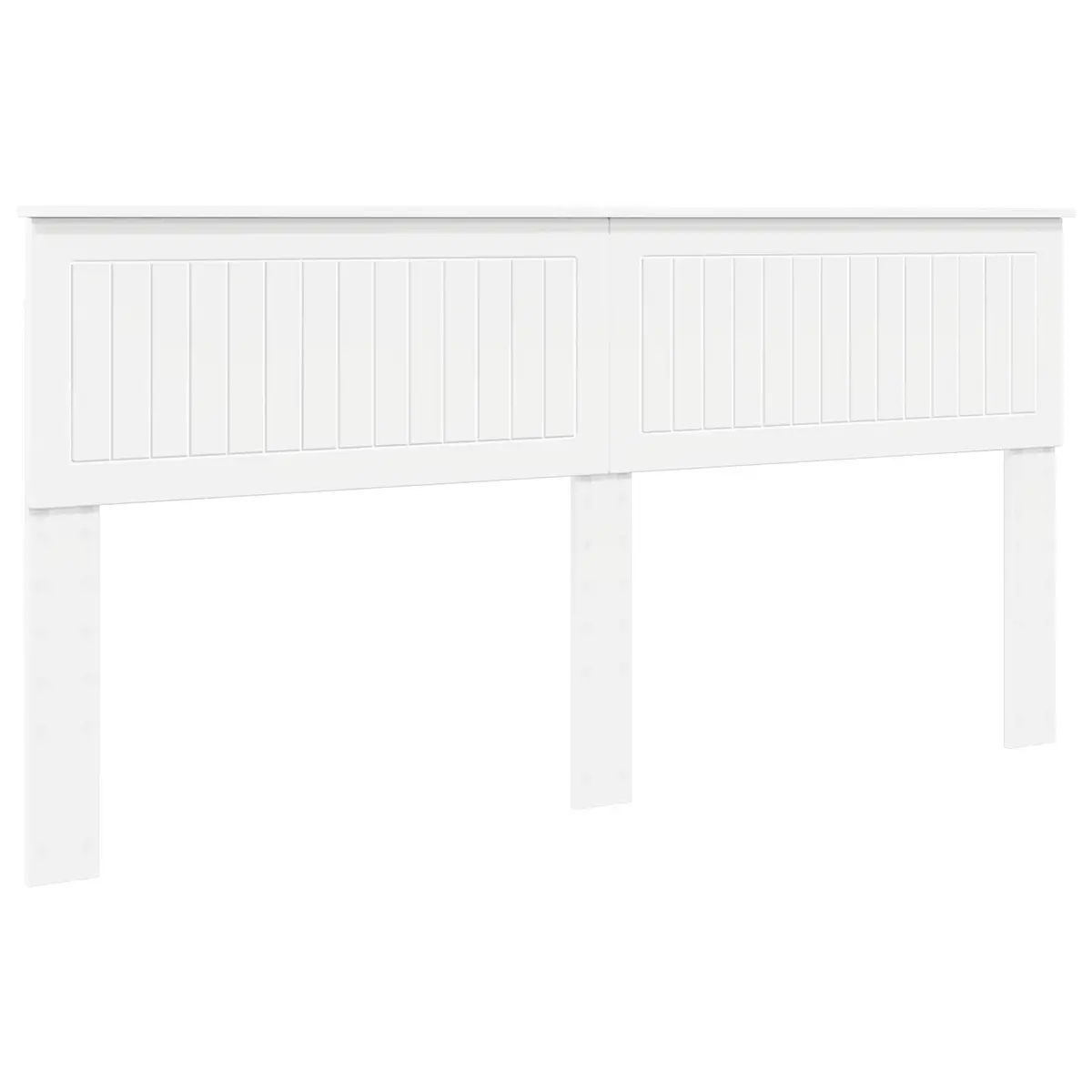 Engineered Wood Headboard Minimalist Bedroom Furniture Rectangular White