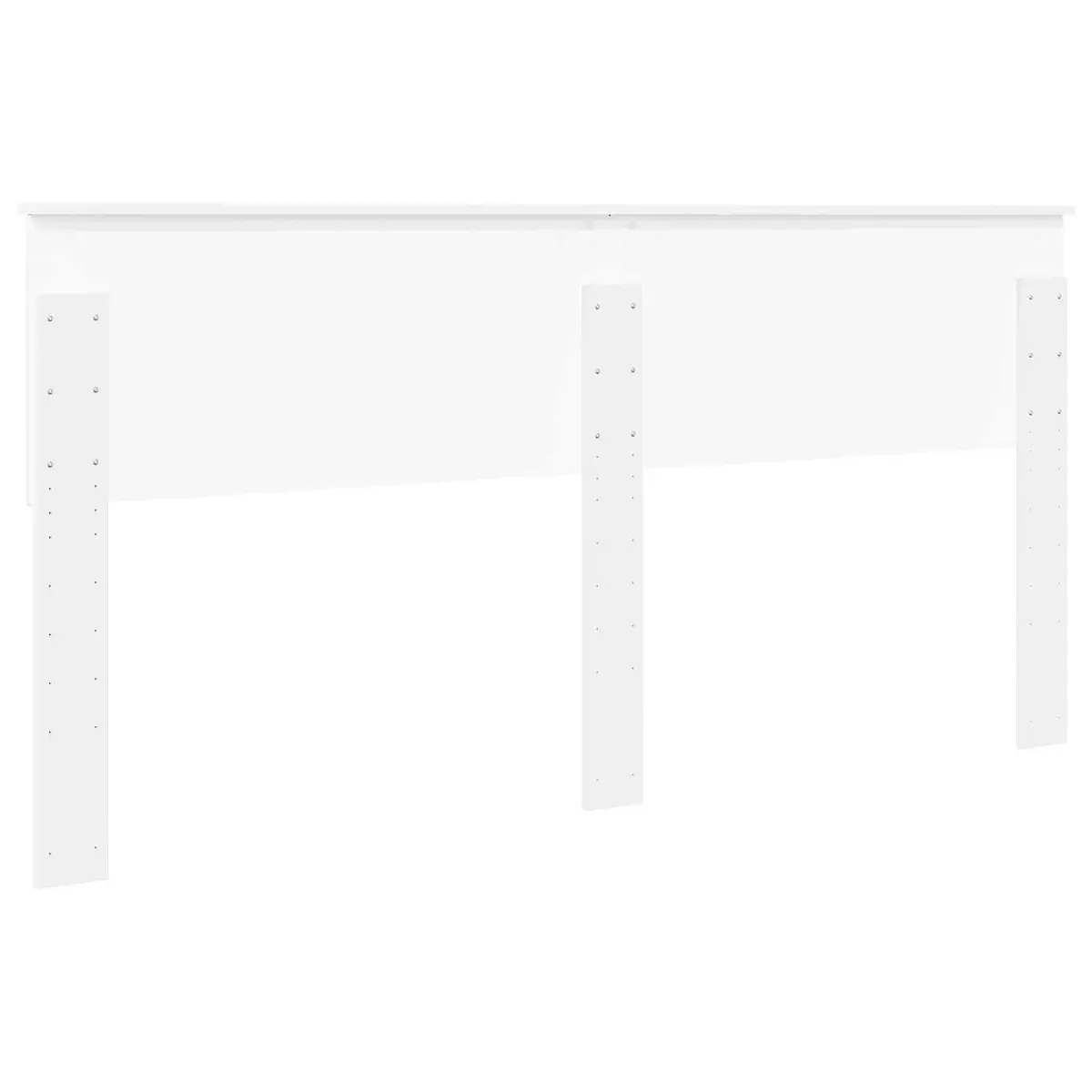 Engineered Wood Headboard Minimalist Bedroom Furniture Rectangular White