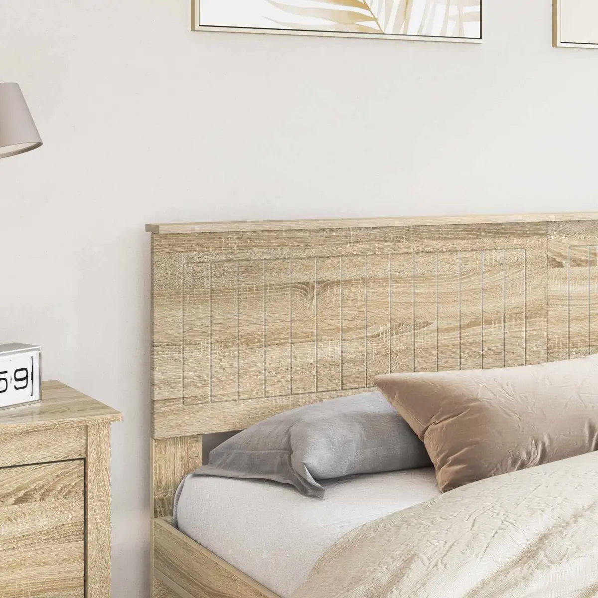 Headboard in Brown Sonoma Oak