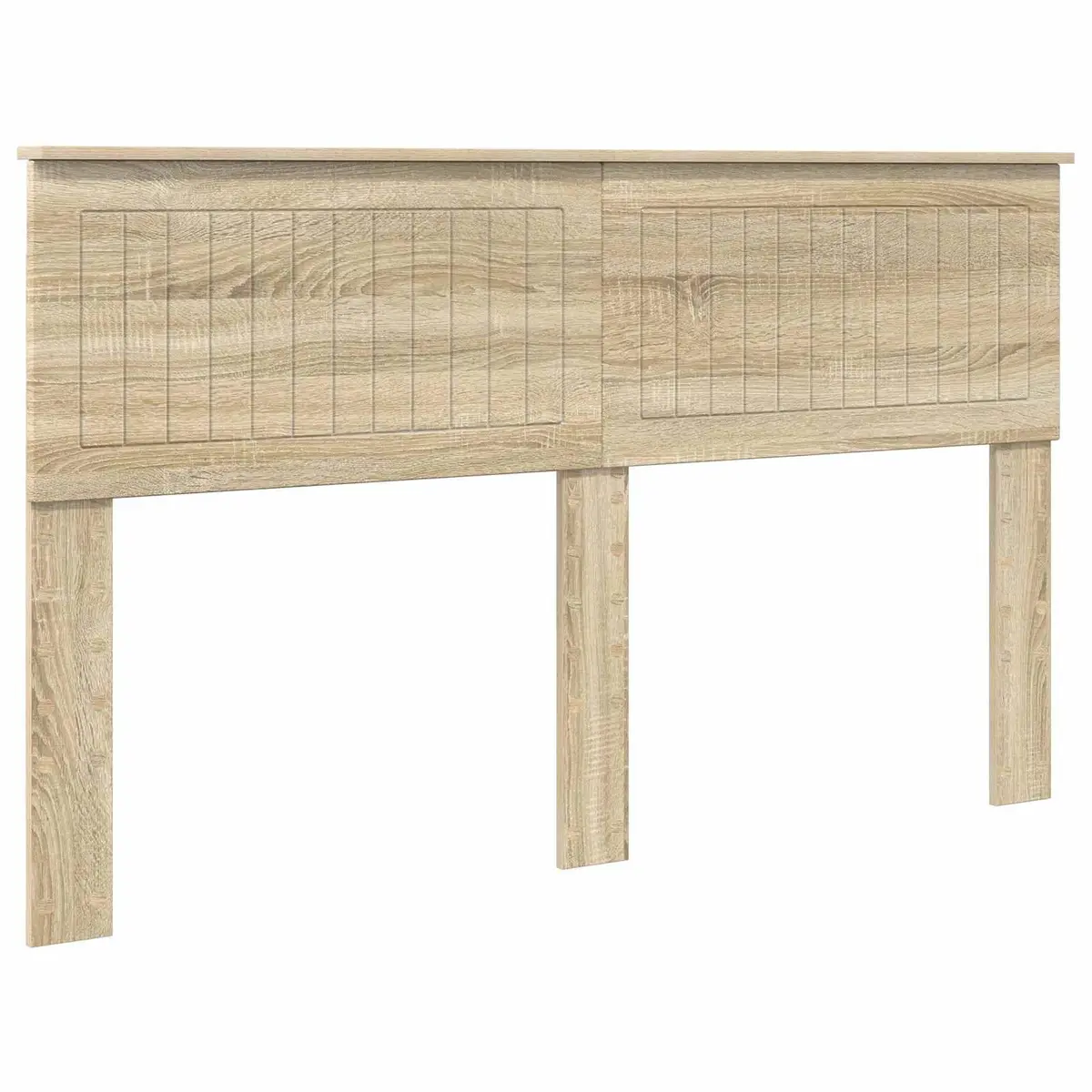 Headboard Modern Minimalist Engineered Wood Rectangular Brown
