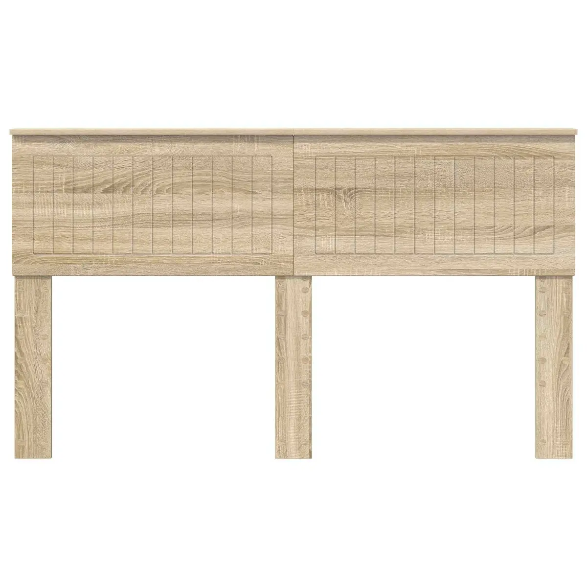 Headboard Modern Minimalist Engineered Wood Rectangular Brown