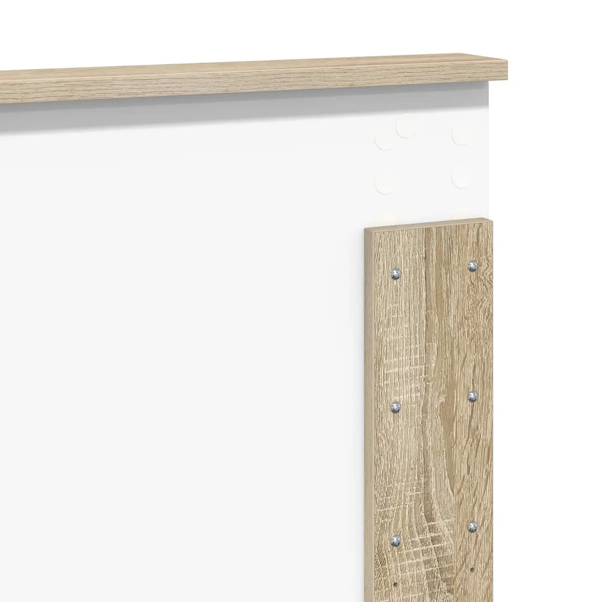 Headboard Modern Minimalist Engineered Wood Rectangular Brown