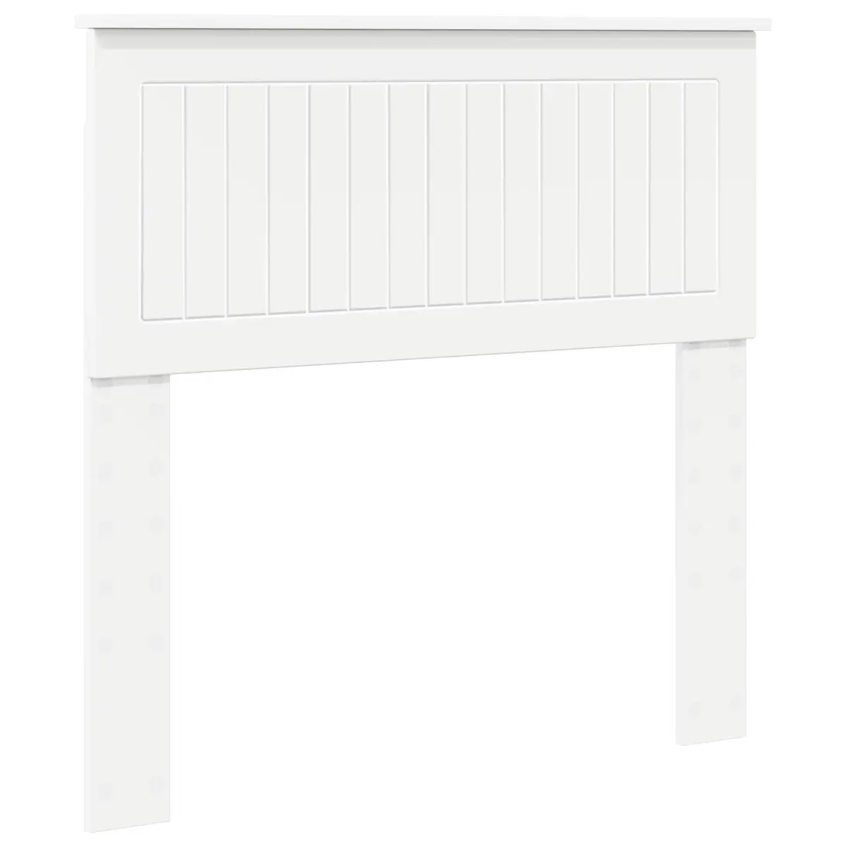 Modern White Headboard Engineered Wood Bedroom Furniture Minimalist Design