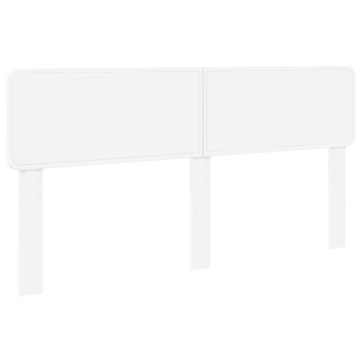 Engineered Wood Headboard Modern Minimalist Bedroom Furniture White