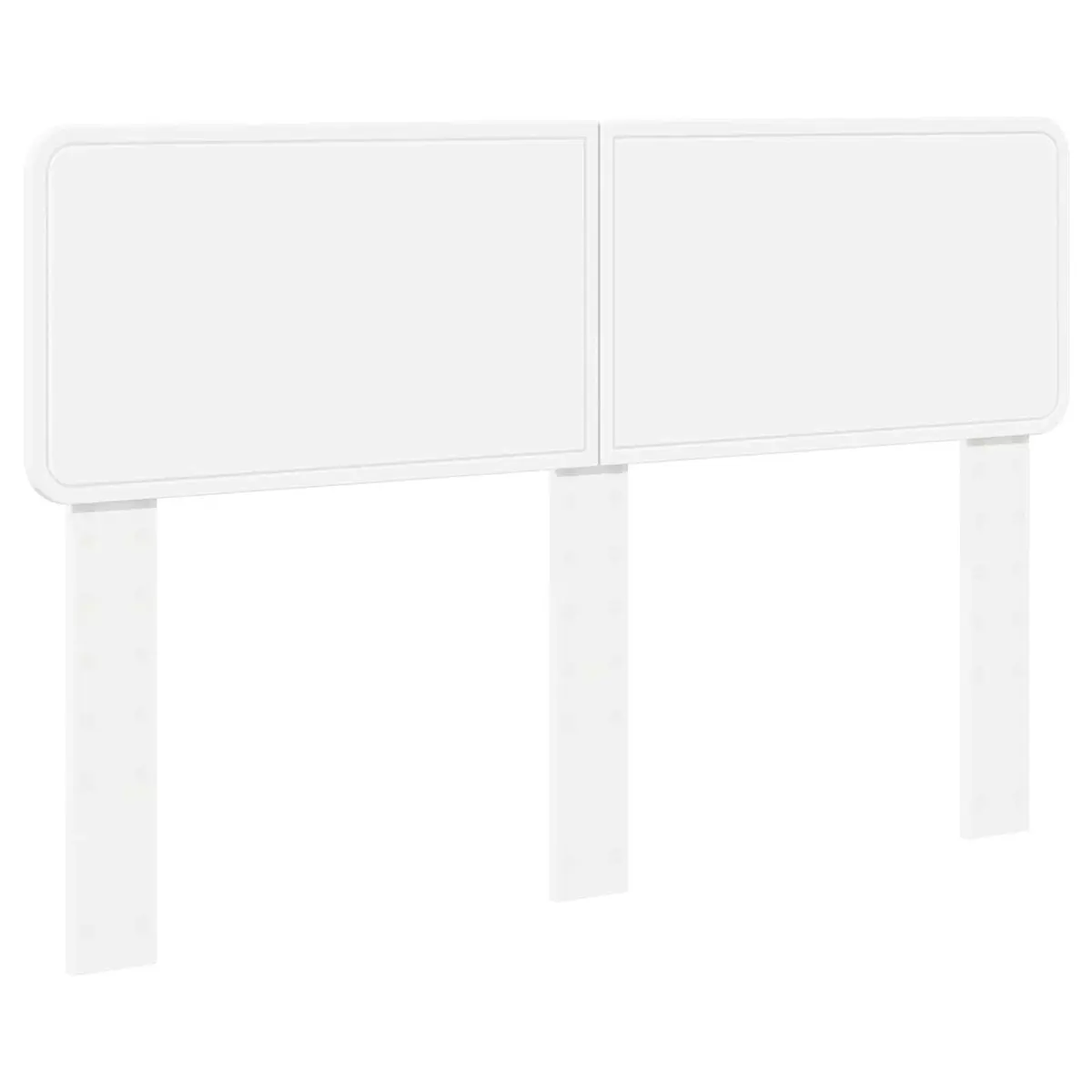White Headboard Modern Minimalist Design Engineered Wood Bedroom Furniture