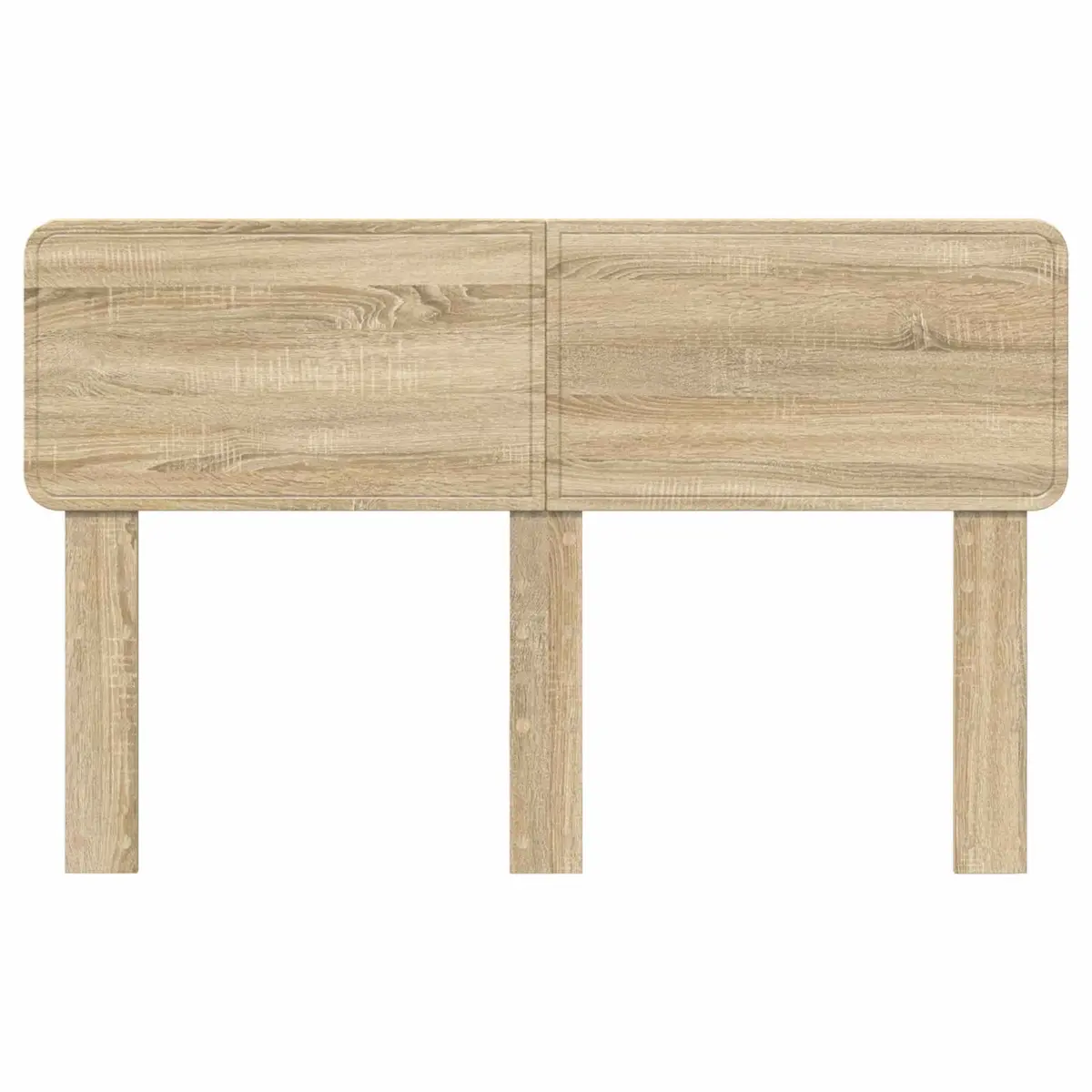 Brown Engineered Wood Headboard Modern Minimalist Design Bedroom Furniture