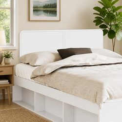 Value and Practicality in a Modern White Headboard
