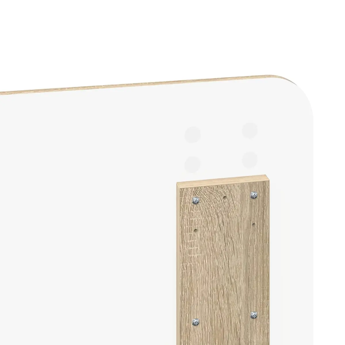 Modern Headboard Brown Engineered Wood Frame Bedroom Furniture Minimalist Design