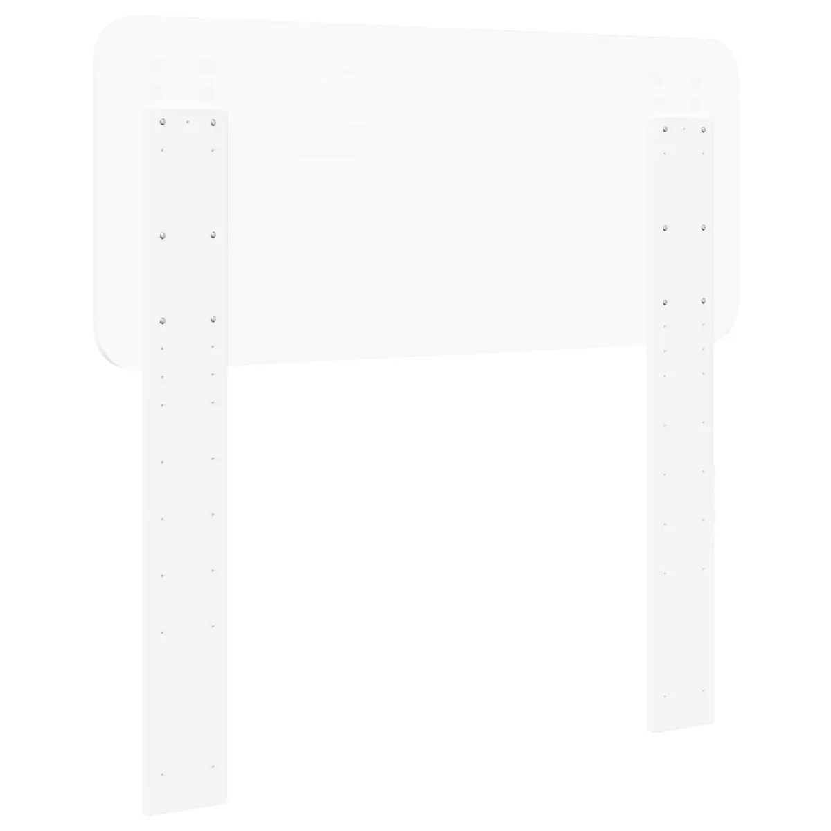 White Engineered Wood Headboard Modern Minimalist Design Bedroom Furniture