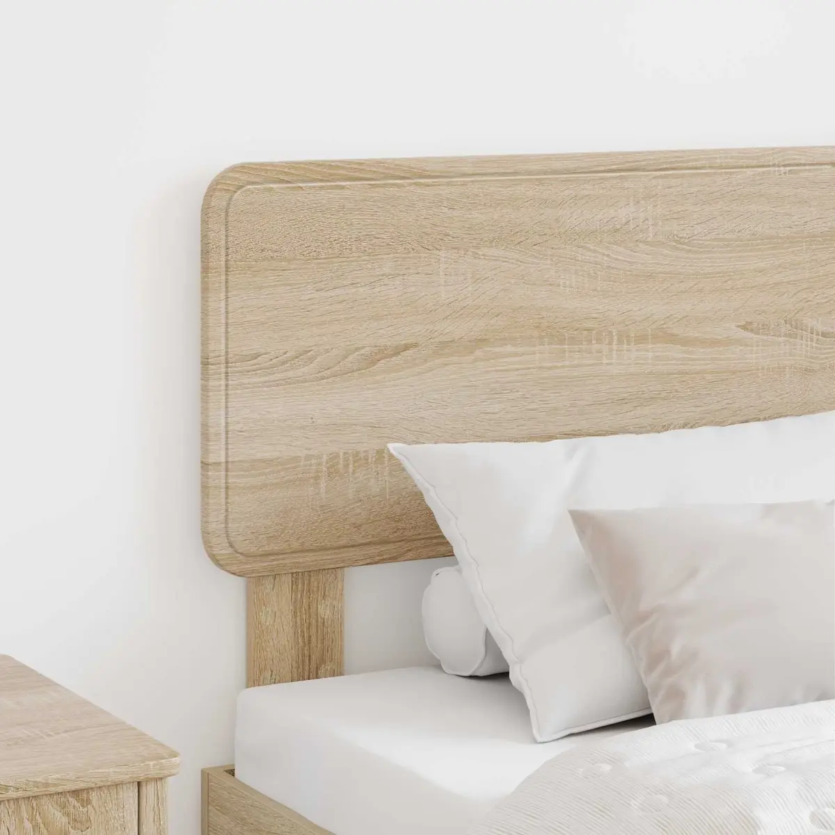 Headboard Sonoma Oak Engineered Wood Brown Modern Minimalist Bedroom Furniture