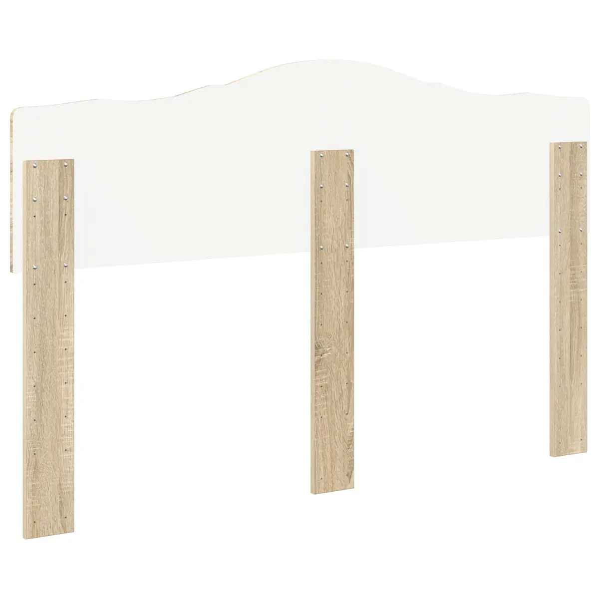 Headboard Modern Bedroom Furniture Engineered Wood Brown Rectangular Design