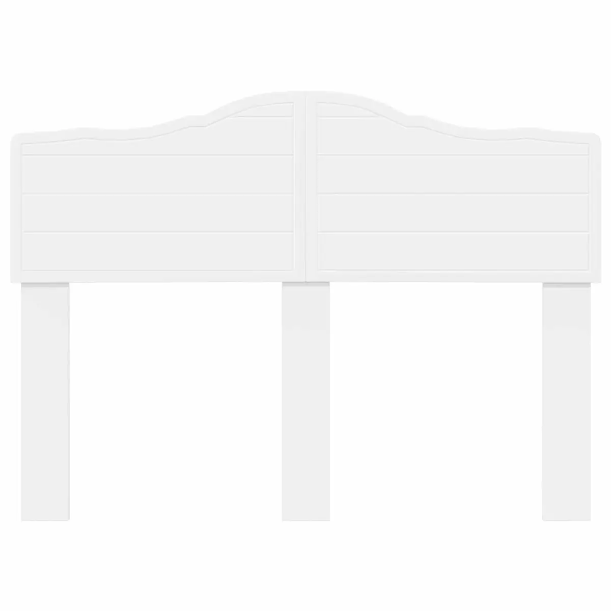 Engineered Wood Headboard Modern Minimalist Rectangular White