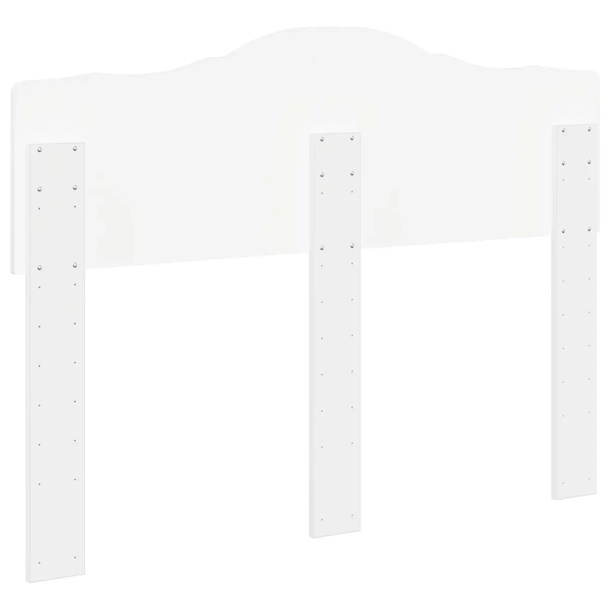Engineered Wood Headboard Modern Minimalist Rectangular White