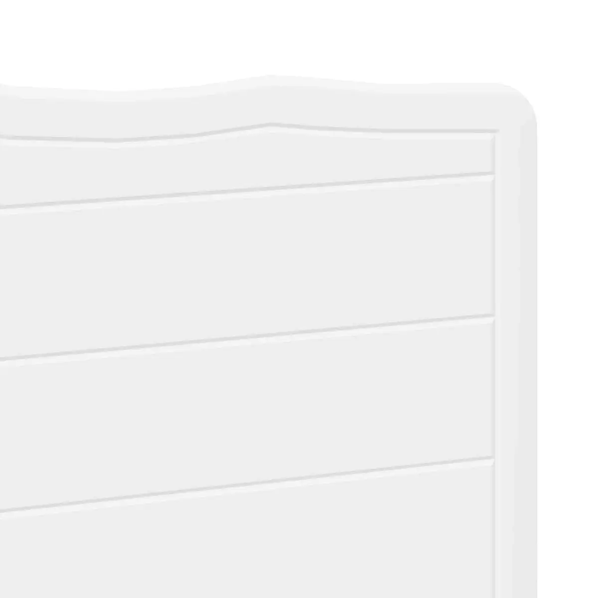 Engineered Wood Headboard Modern Minimalist Rectangular White