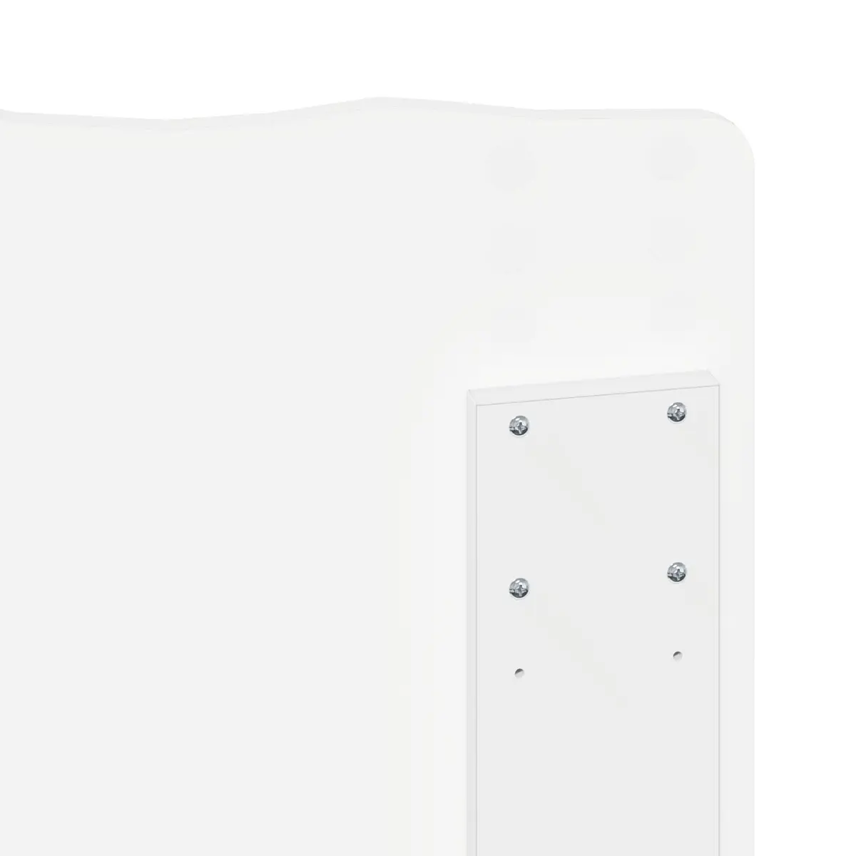 Engineered Wood Headboard Modern Minimalist Rectangular White
