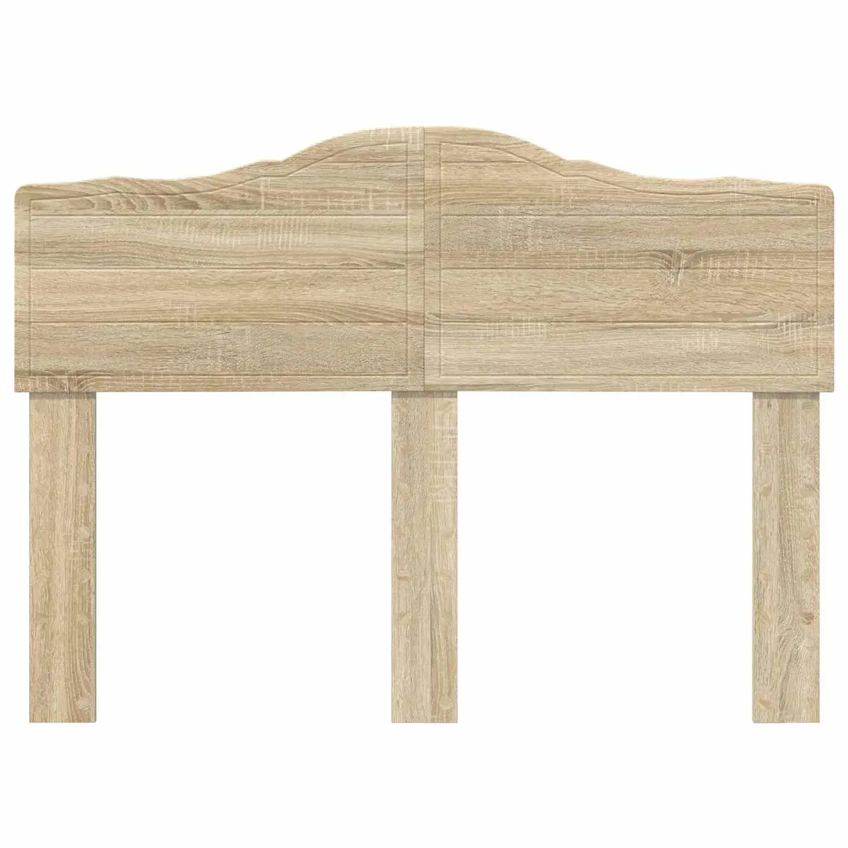 Headboard Bedroom Furniture Modern Design Engineered Wood Brown Rectangle