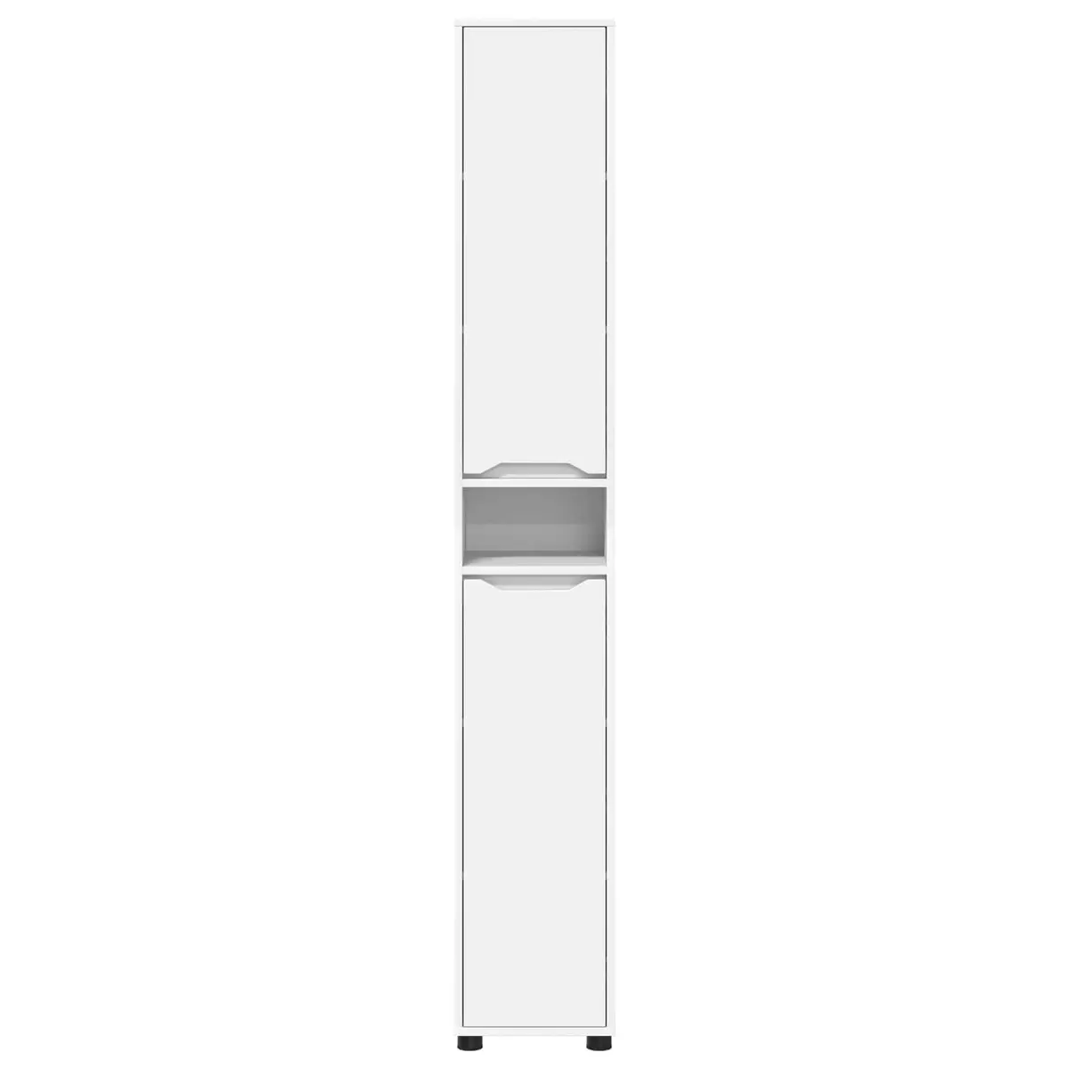 Bathroom Vanity Cabinet Modern Storage Unit 30.5 x 30 x 195 cm White Engineered Wood