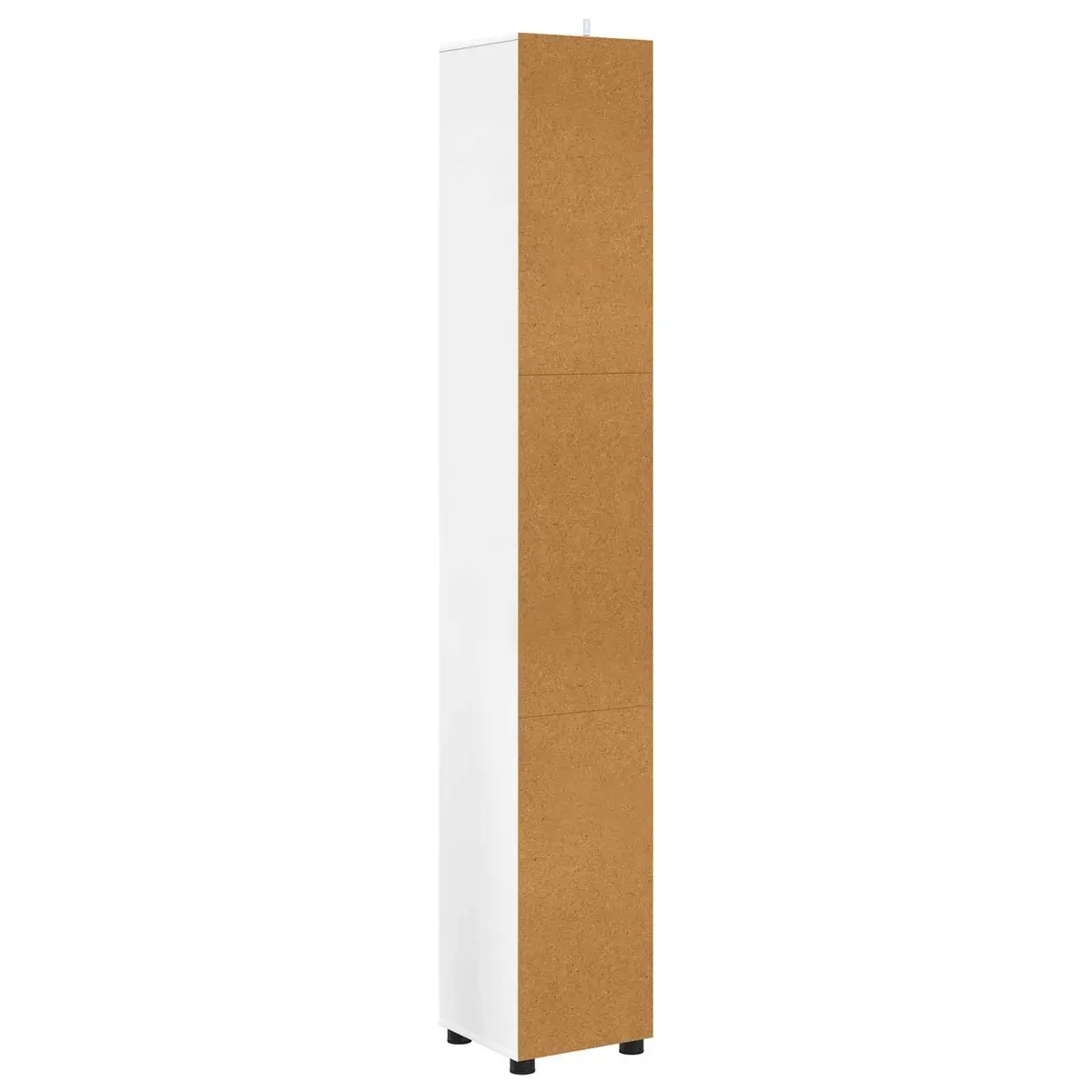 Bathroom Vanity Cabinet Modern Storage Unit 30.5 x 30 x 195 cm White Engineered Wood