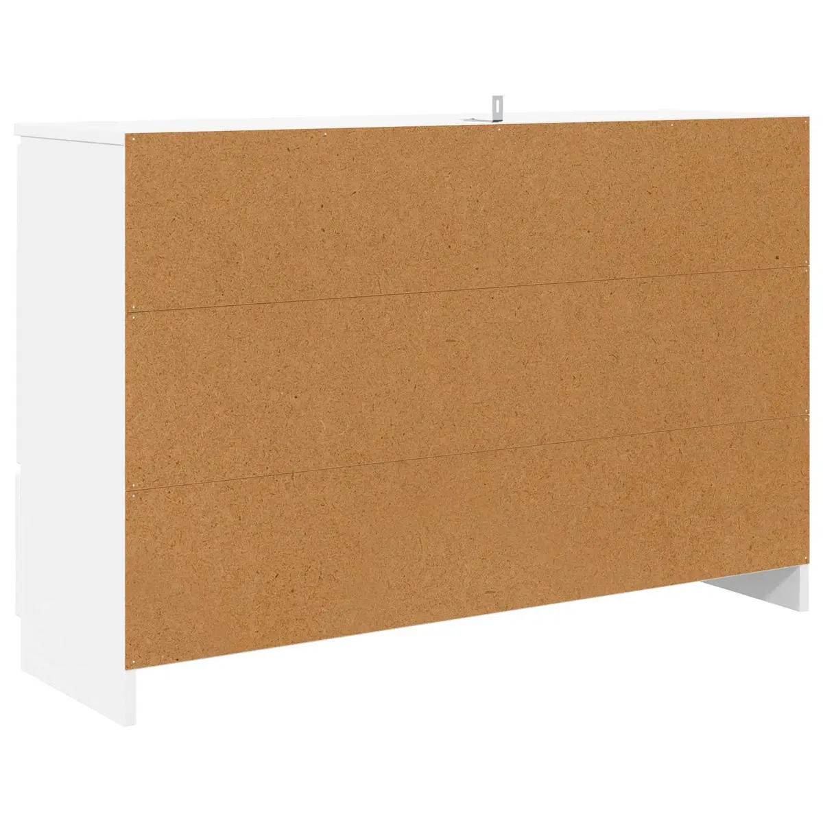 Sideboard Storage Cabinet Modern Rectangular White 100cm x 30cm x 65.6cm