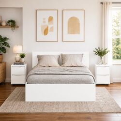 Practical and Stylish Modern White Nightstand