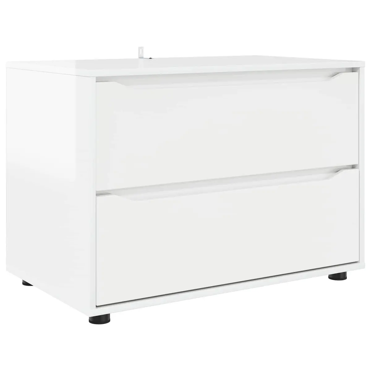 Storage Cabinet Organiser High Gloss White 80 x 48 x 57 cm