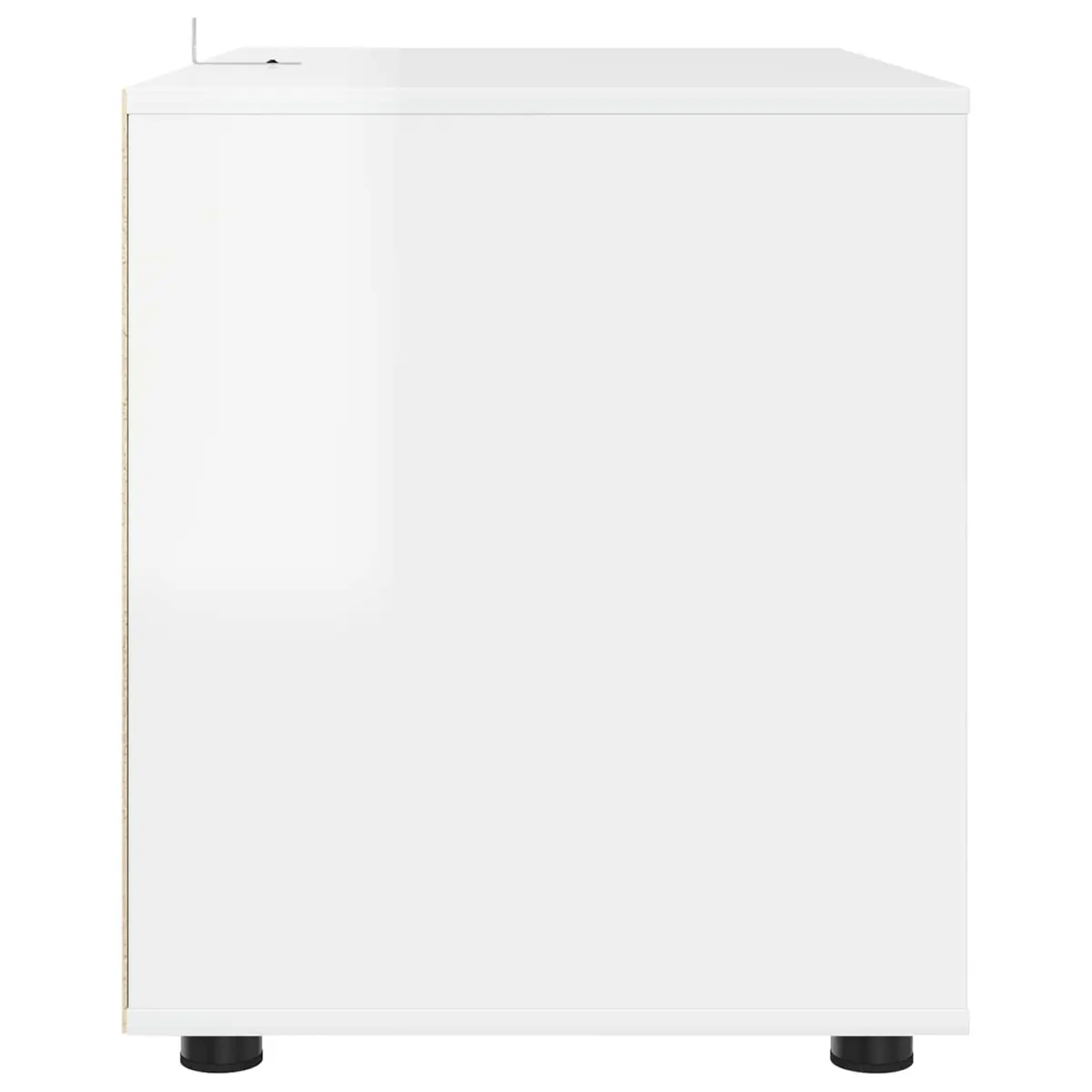 Storage Cabinet Organiser High Gloss White 80 x 48 x 57 cm