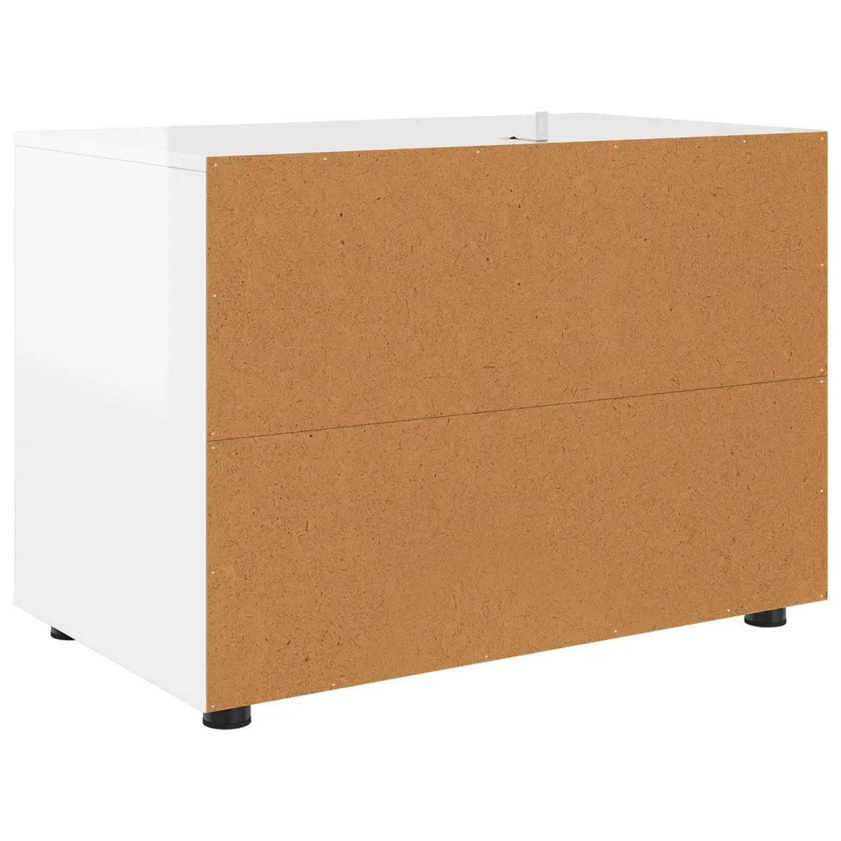 Storage Cabinet Organiser High Gloss White 80 x 48 x 57 cm