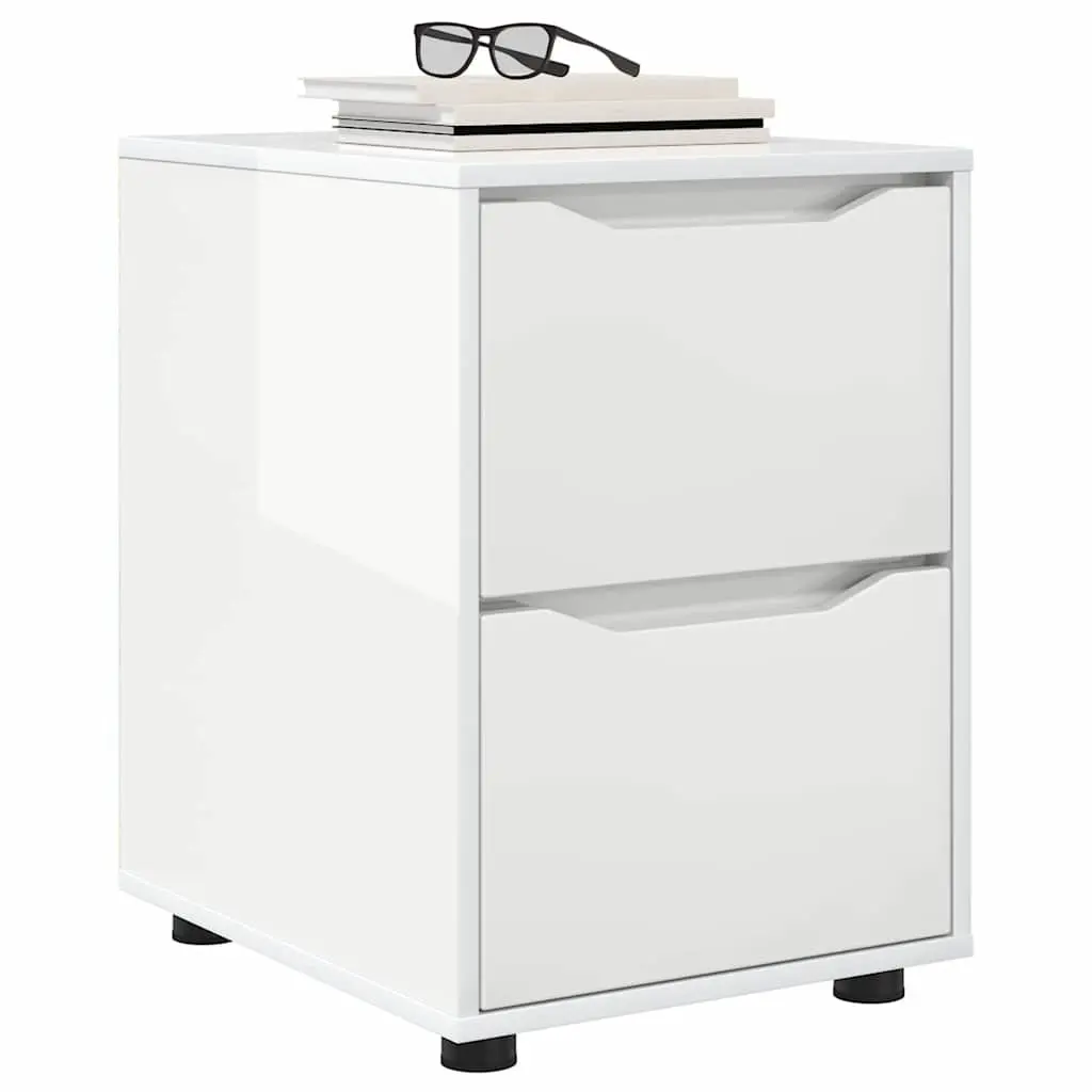 Storage Cabinet High Gloss White Bedroom Living Room Minimalist Design Drawers